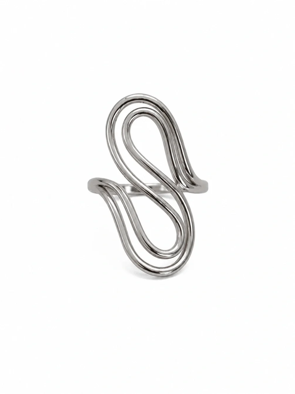Silver Infinite Loop Ring